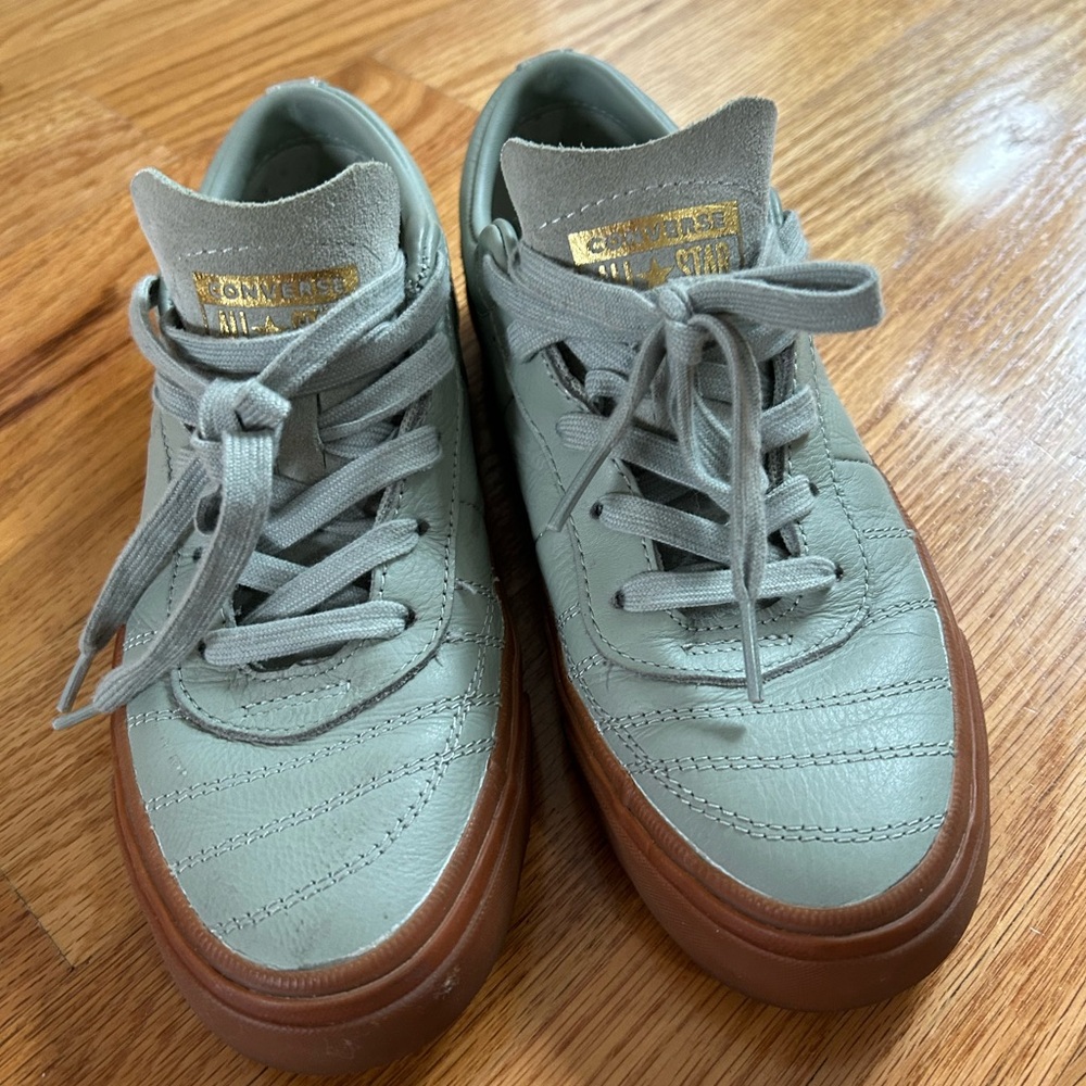 Converse sneakers green leather, women’s 6,5